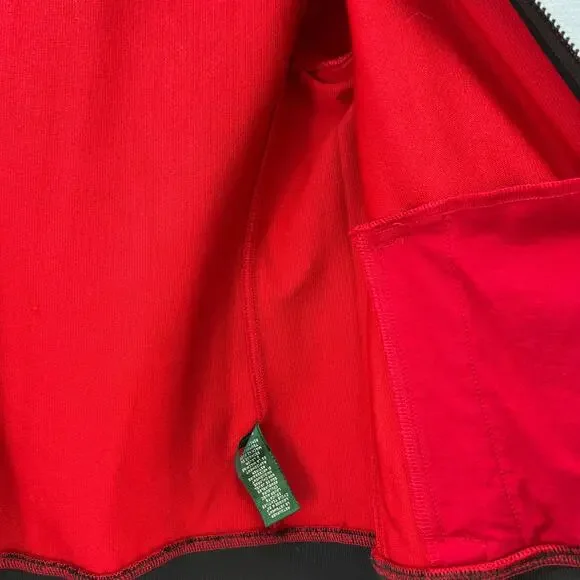Ralph Lauren Active LRL Jacket Women's L Red Black Full Zip Hooded Preppy Luxury - Picture 12 of 12